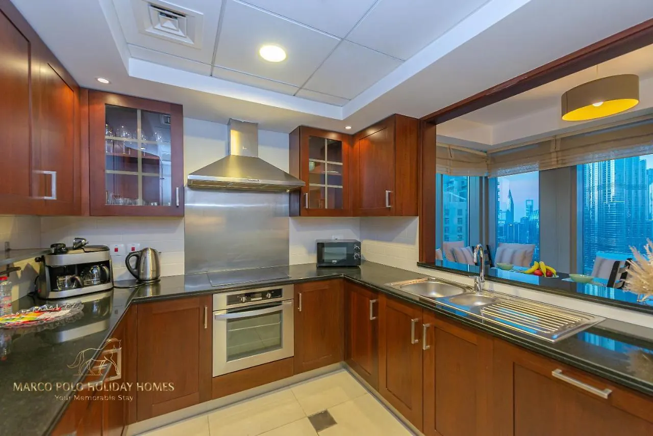 Marco Polo - 2 Bedroom With Burj Khalifa View - 5 Min To Dubai Mall Apartmán